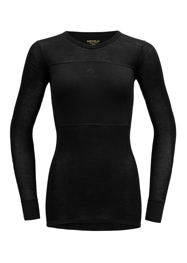 Merino Wool Mesh Langarmshirt ♀ 190