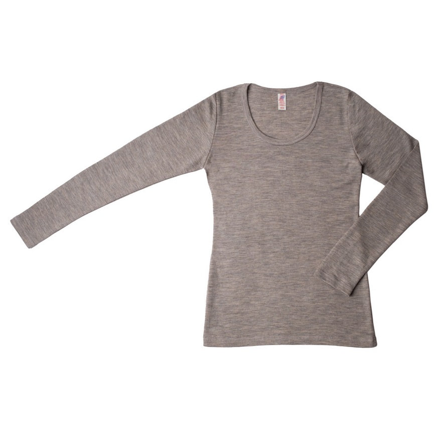 Damen Merino Shirt mit langem Arm