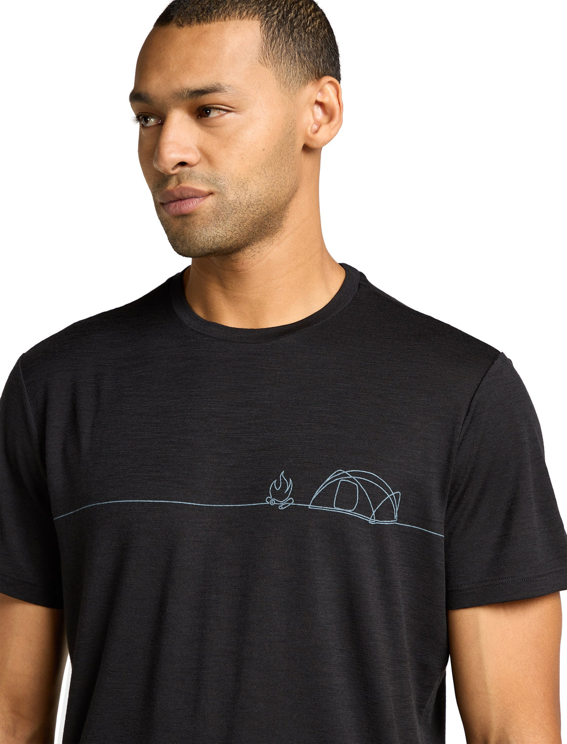 Tech Merino T-Shirt Single Line Camp ♂