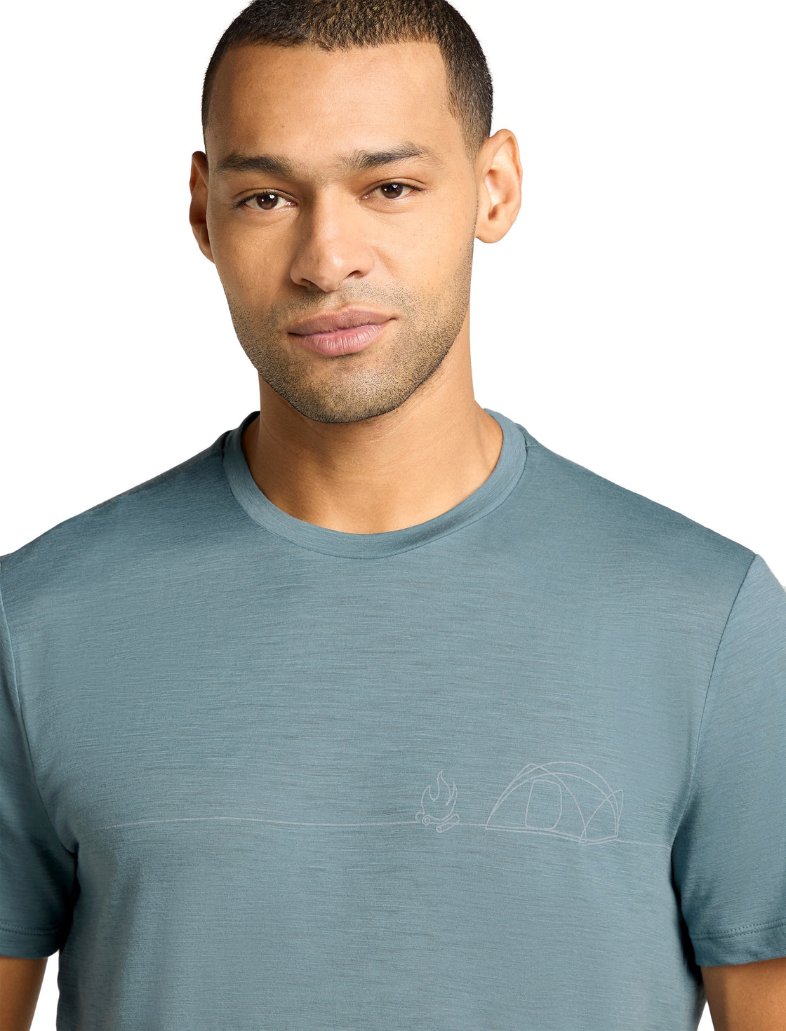 Tech Merino T-Shirt Single Line Camp ♂