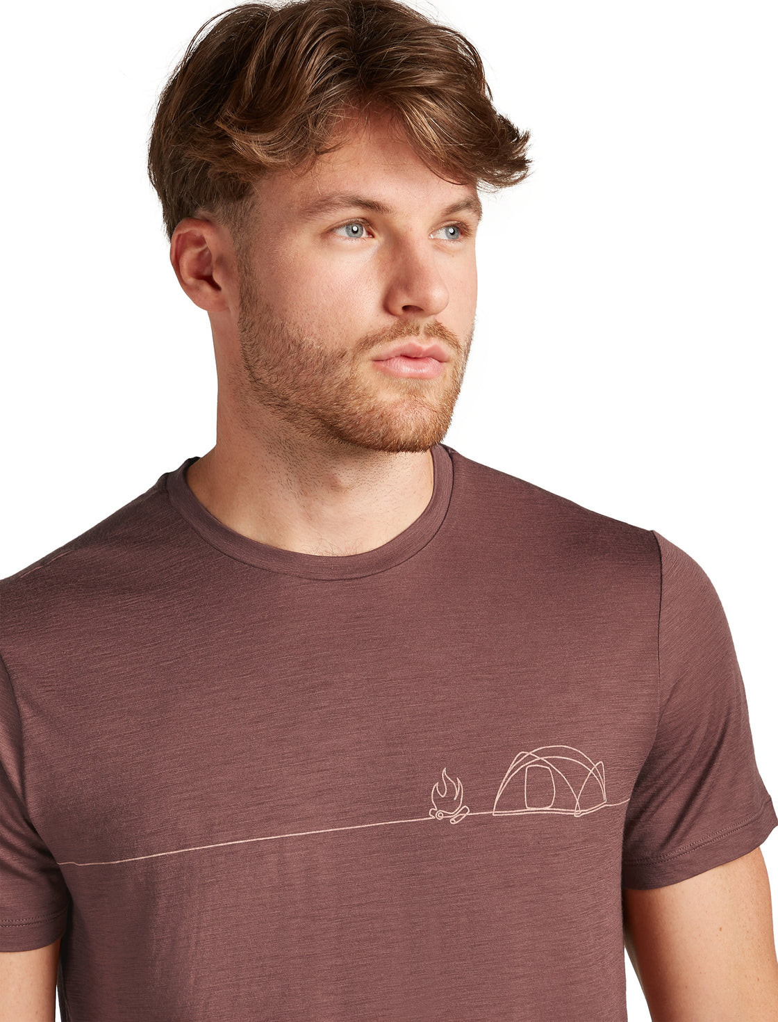 Tech Merino T-Shirt Single Line Camp ♂