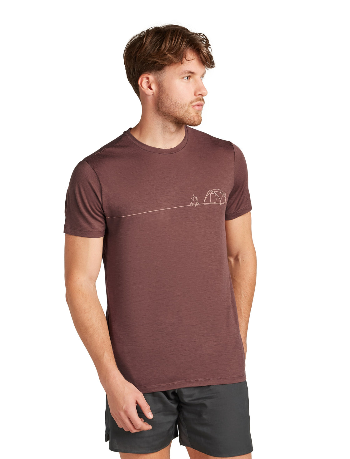 Tech Merino T-Shirt Single Line Camp ♂
