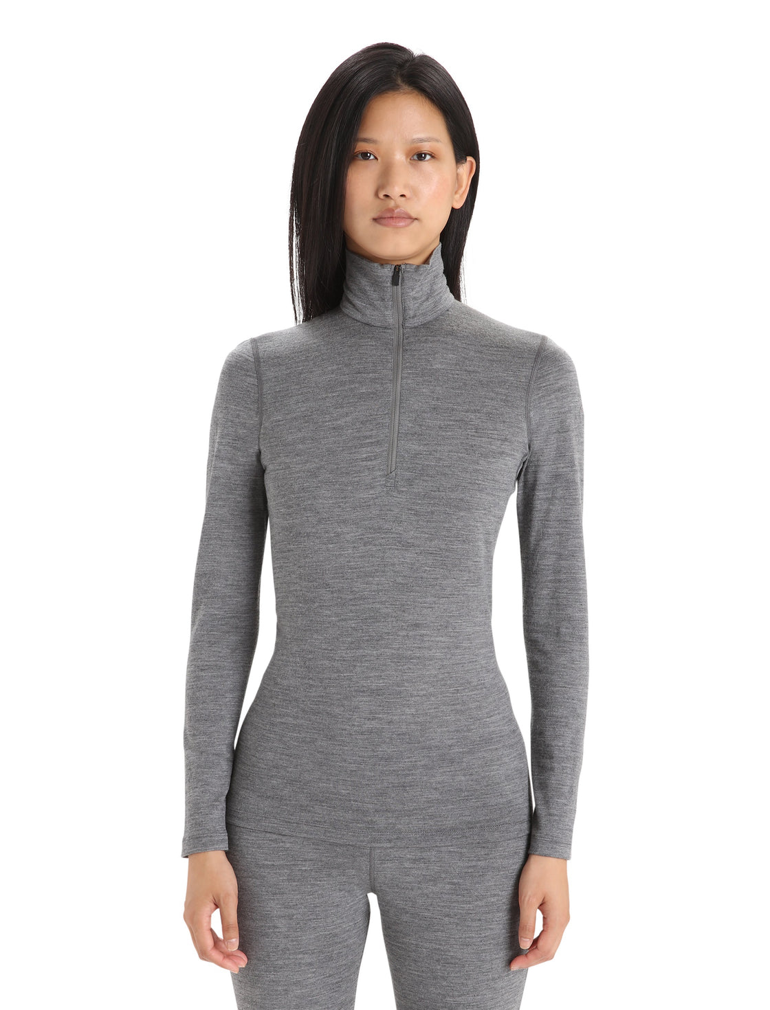 Oasis Merino Long Sleeve Damen Zip 200