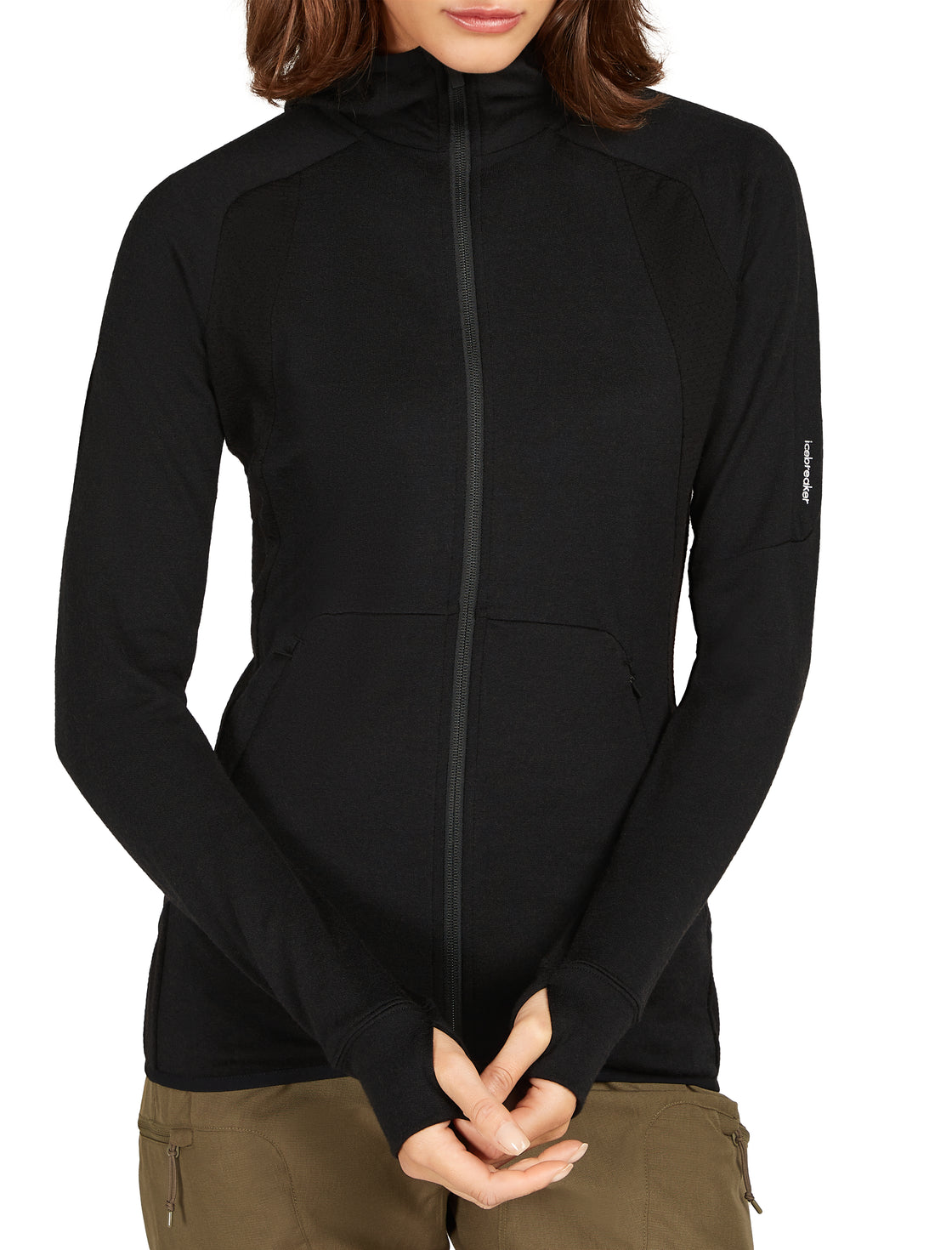 Quantum Hood Merino Fleece Damen