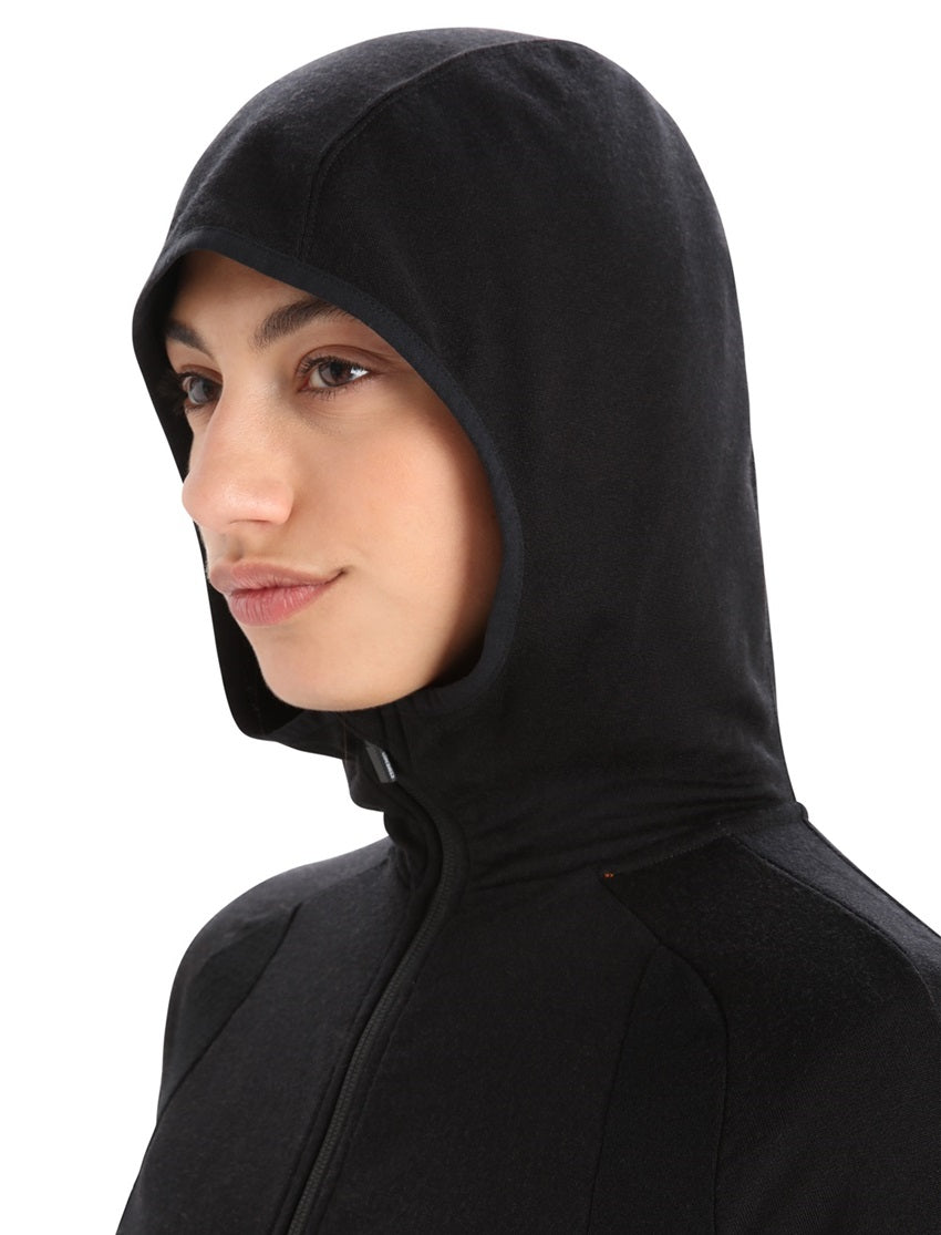 Quantum Hood Merino Fleece Damen