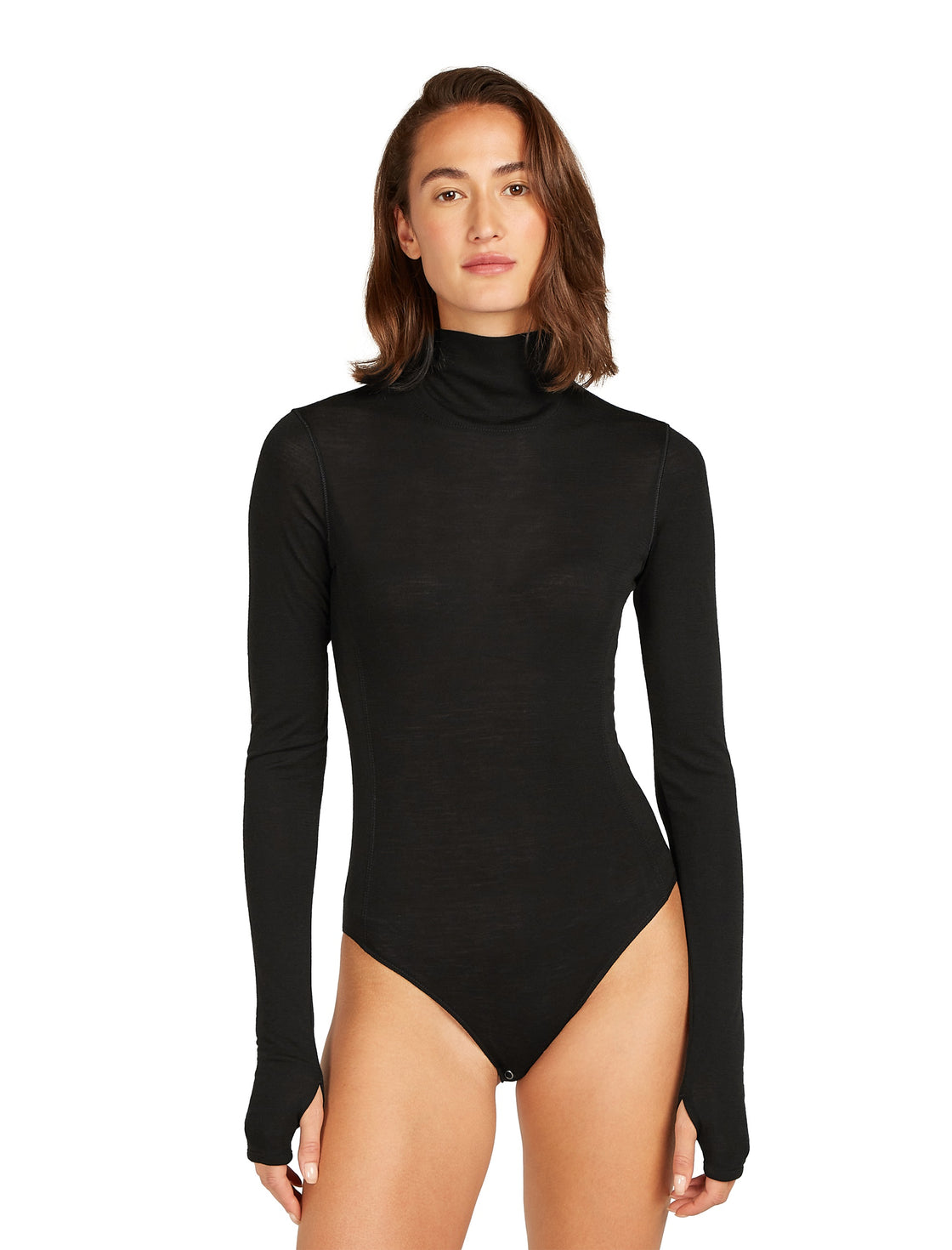 Merino Body Queens Long Sleeve High Neck ♀