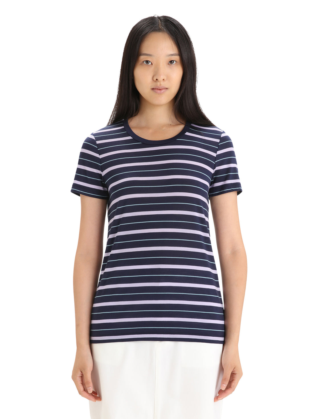 Wave Tencel®-Merino Shirt Stripe 150 ♀