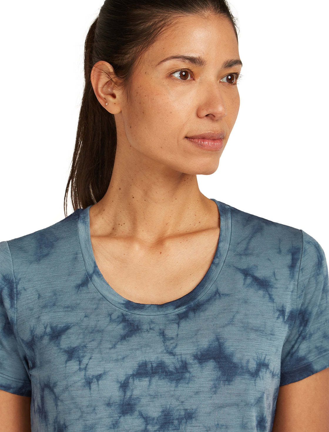 Tech Merino Scoop Tee Cloud Dye ♀