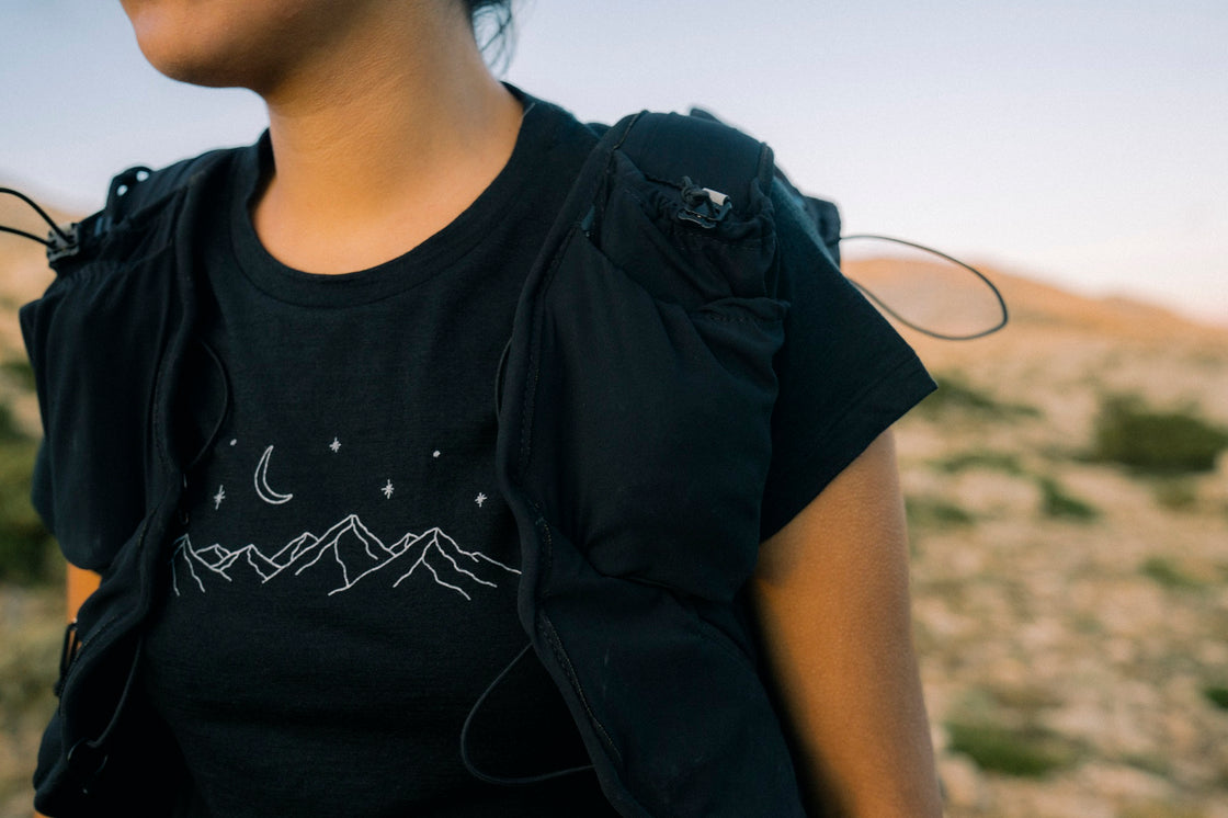 Tech Merino T-Shirt Sparkling Stars ♀