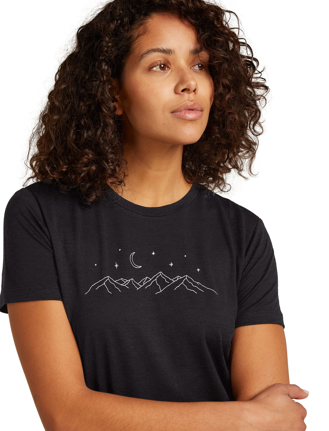 Tech Merino T-Shirt Sparkling Stars ♀