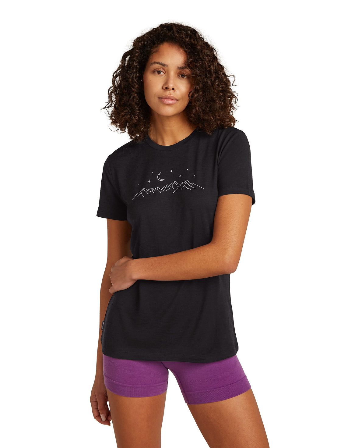 Tech Merino T-Shirt Sparkling Stars ♀