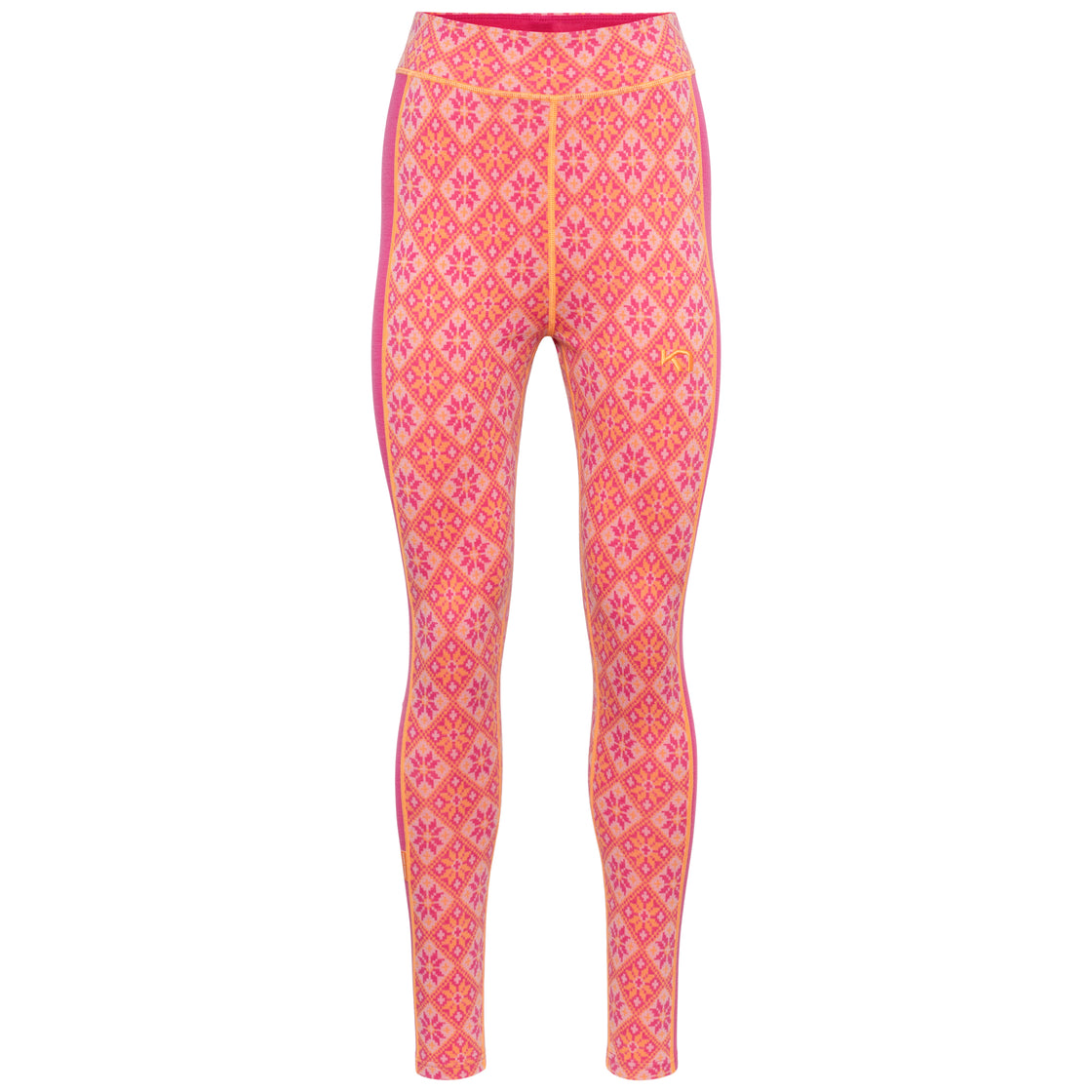 Legging Mérinos Taille Haute Rose 240