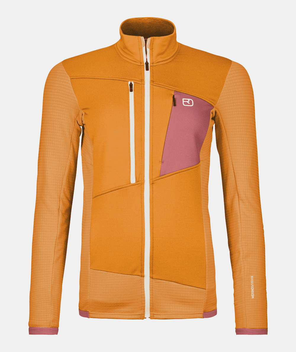 Merino Fleece Grid Jacket Damen