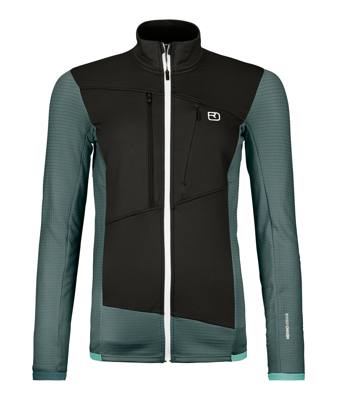 Merino Fleece Grid Jacket Damen