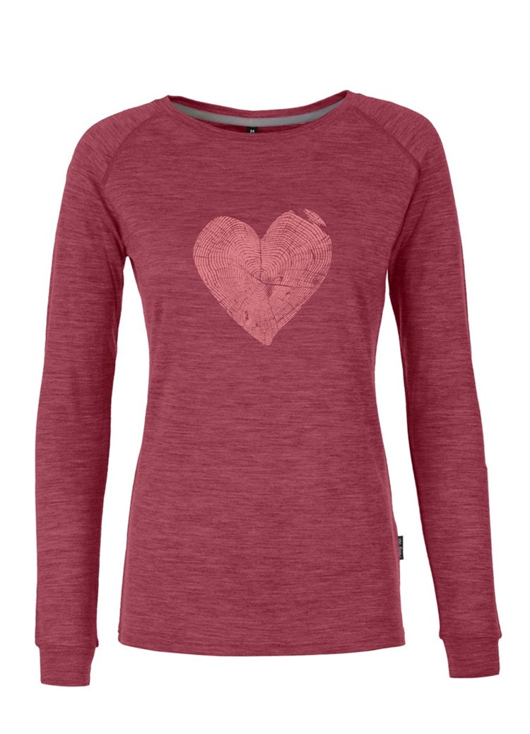 Merino viscose longsleeve Treeheart ♀