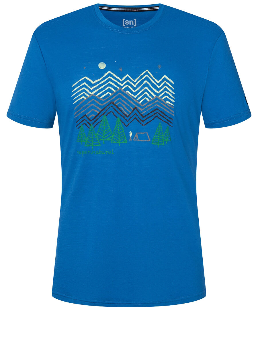 Mix Merino Camping Nights Tee ♂