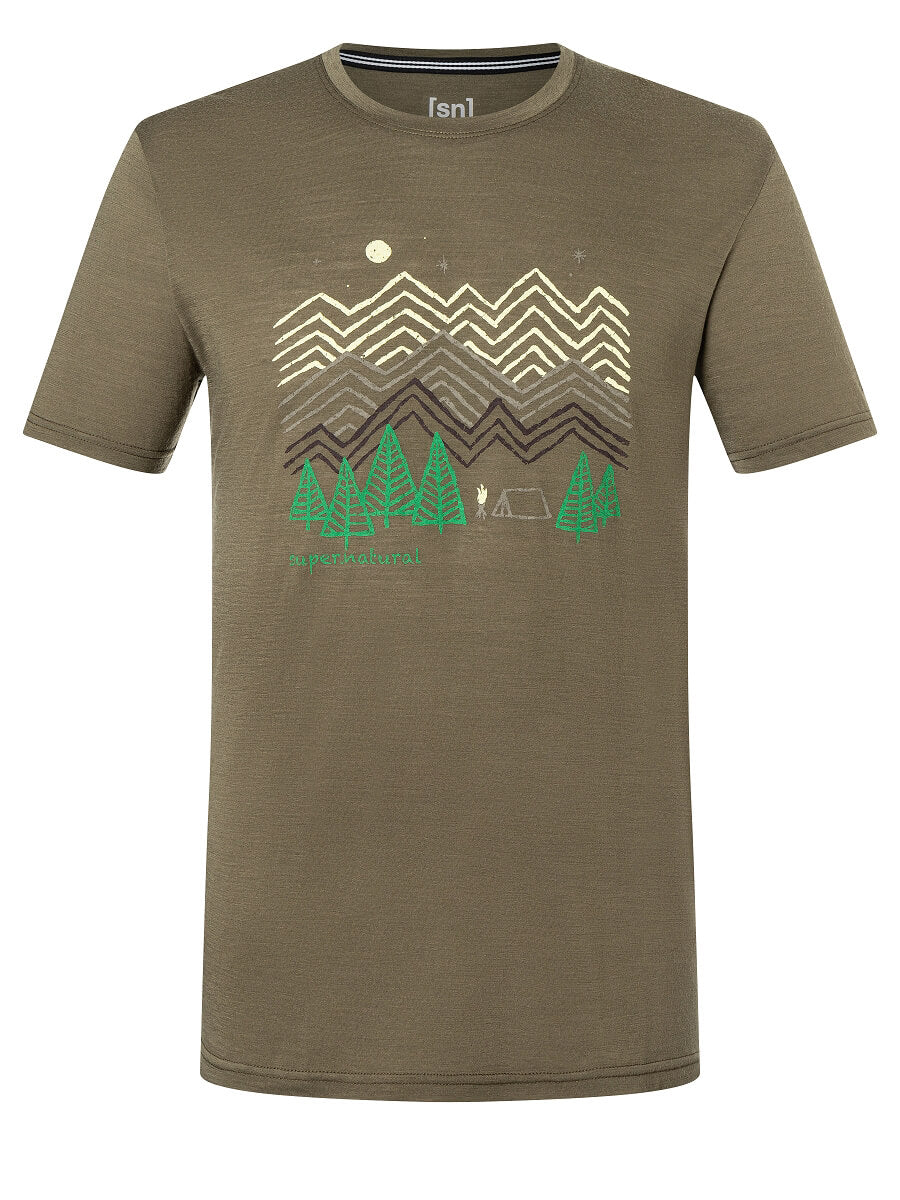 Mix Merino Camping Nights Tee ♂