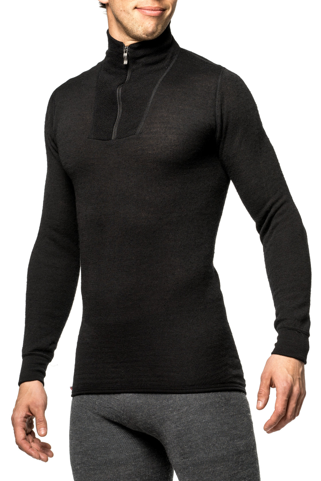 Ullfrotte-200 Thermo Merino Zip Turtleneck Unisex